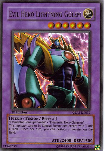 Evil Hero Lightning Golem [GLAS-EN039] Ultra Rare | Galactic Gamez