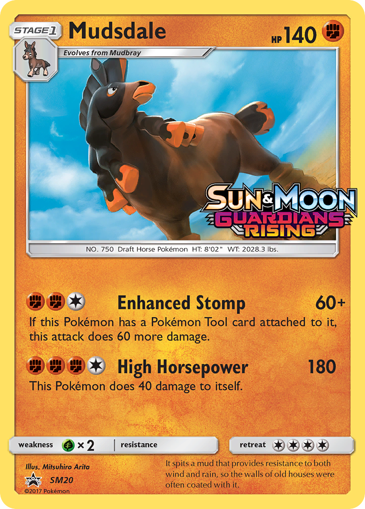 Mudsdale (SM20) [Sun & Moon: Black Star Promos] | Galactic Gamez