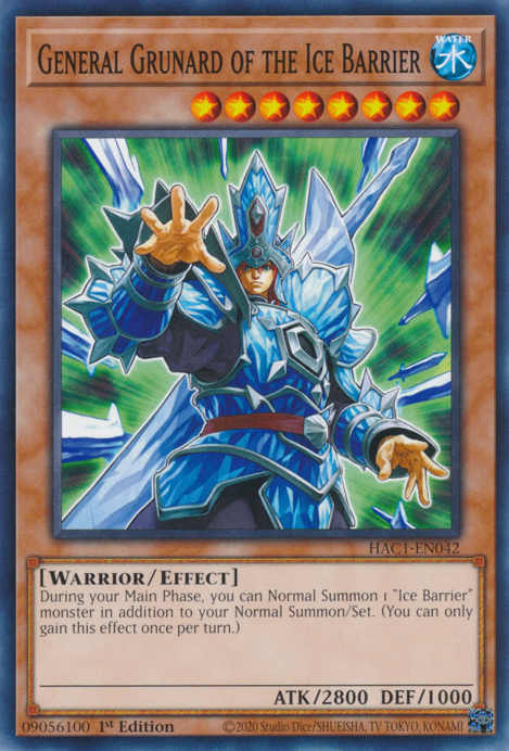 General Grunard of the Ice Barrier [HAC1-EN042] Common | Galactic Gamez