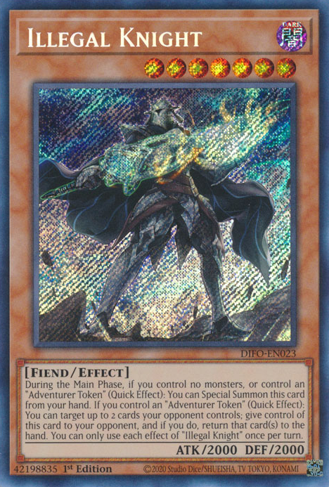 Illegal Knight [DIFO-EN023] Secret Rare | Galactic Gamez