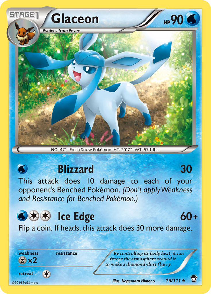 Glaceon (19/111) [XY: Furious Fists] | Galactic Gamez