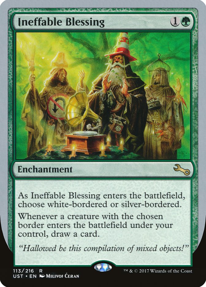 Ineffable Blessing ("choose white-bordered or silver-bordered") [Unstable] | Galactic Gamez