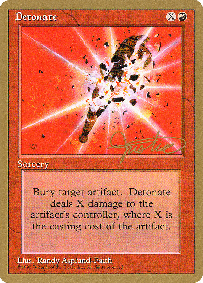 Detonate (Mark Justice) [Pro Tour Collector Set] | Galactic Gamez