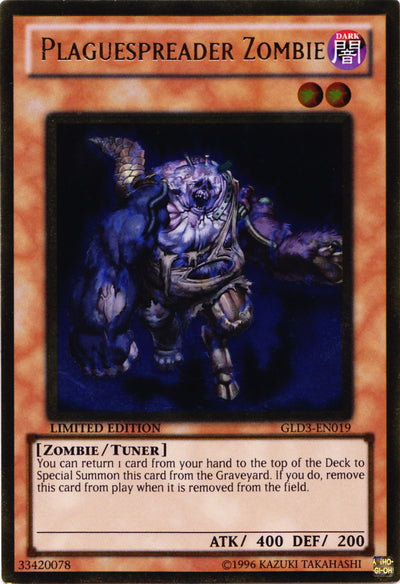 Plaguespreader Zombie [GLD3-EN019] Gold Rare | Galactic Gamez