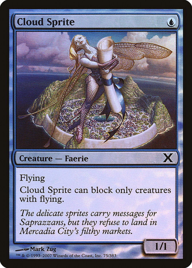 Cloud Sprite (Premium Foil) [Tenth Edition] | Galactic Gamez