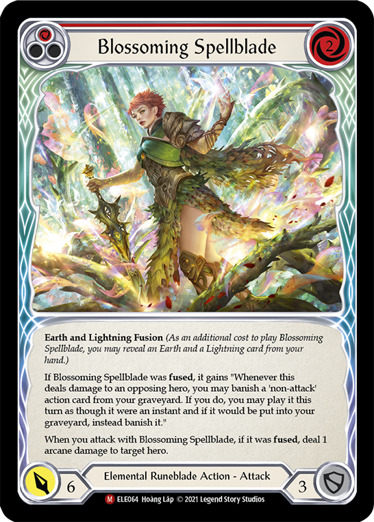 Blossoming Spellblade [ELE064] (Tales of Aria)  1st Edition Rainbow Foil | Galactic Gamez