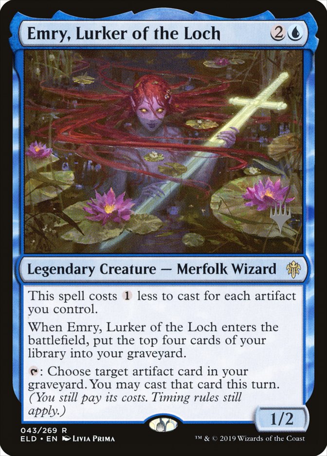 Emry, Lurker of the Loch (Promo Pack) [Throne of Eldraine Promos] | Galactic Gamez