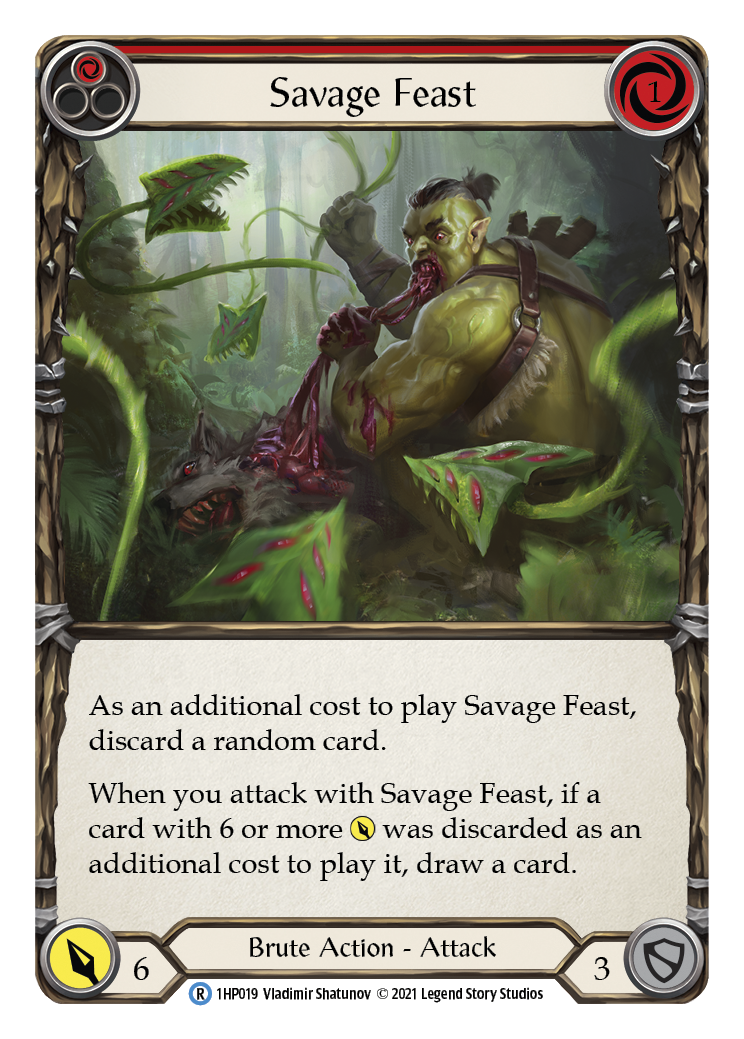 Savage Feast (Red) [1HP019] | Galactic Gamez