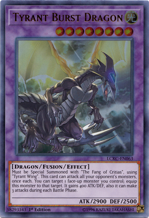 Tyrant Burst Dragon [LCKC-EN063] Ultra Rare | Galactic Gamez