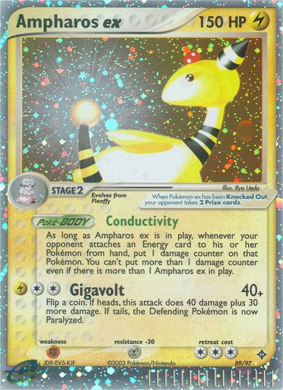 Ampharos ex (89/97) [EX: Dragon] | Galactic Gamez