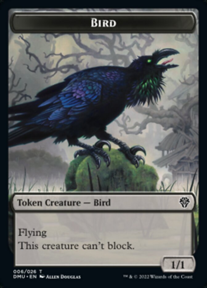 Bird Token (006) [Dominaria United Tokens] | Galactic Gamez