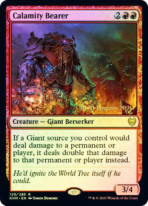 Calamity Bearer  [Kaldheim Prerelease Promos] | Galactic Gamez