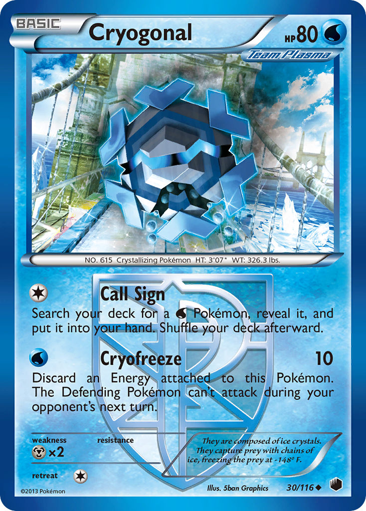 Cryogonal (30/116) [Black & White: Plasma Freeze] | Galactic Gamez