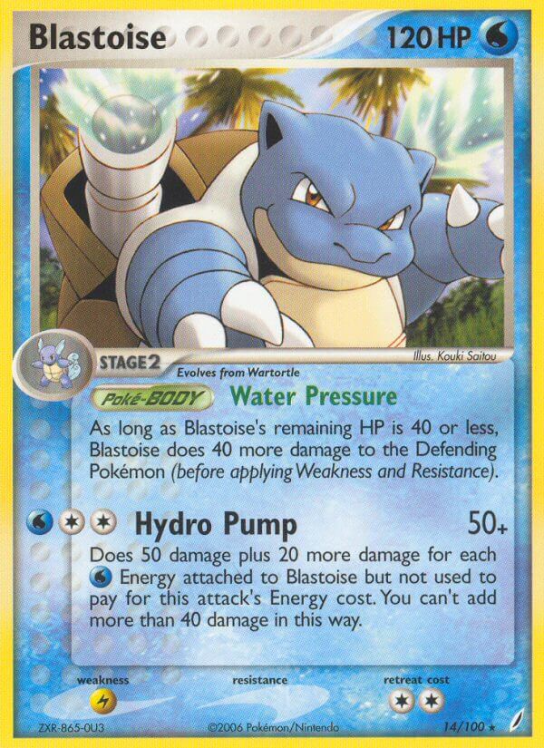 Blastoise (14/100) (Theme Deck Exclusive) [EX: Crystal Guardians] | Galactic Gamez