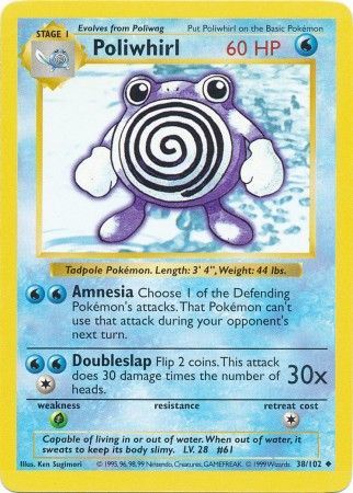 Poliwhirl (38/102) [Base Set Shadowless Unlimited] | Galactic Gamez