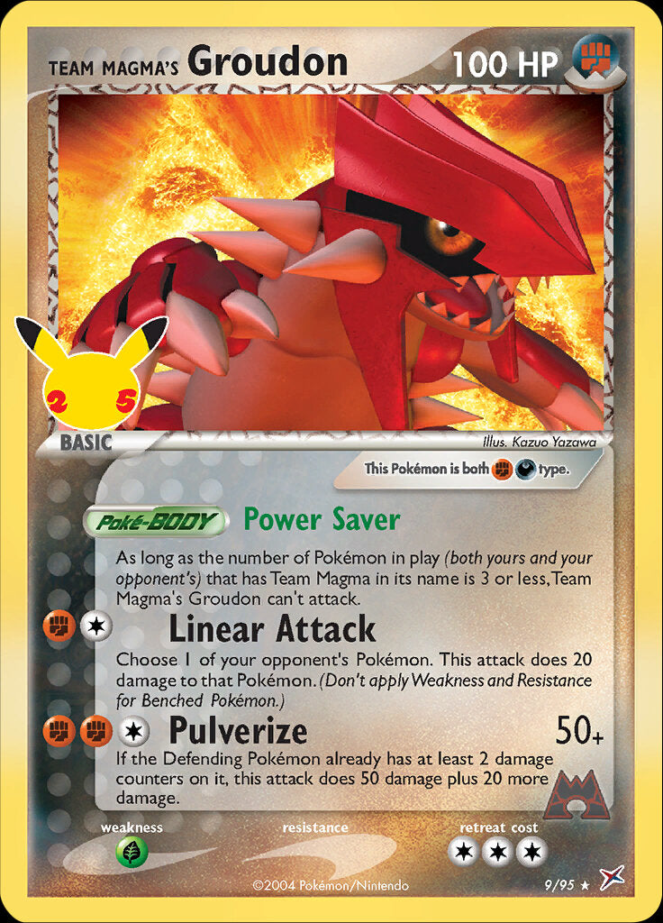 Team Magma's Groudon (9/95) [Celebrations: 25th Anniversary - Classic Collection] | Galactic Gamez