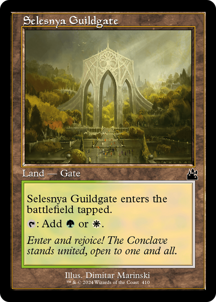 Selesnya Guildgate (Retro Frame) [Ravnica Remastered] | Galactic Gamez