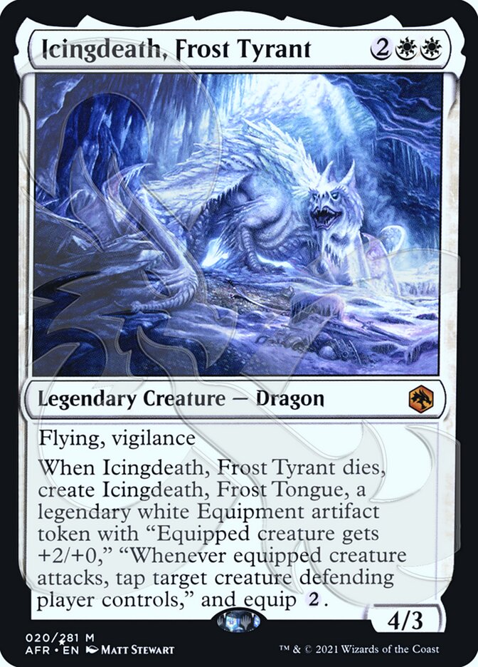 Icingdeath, Frost Tyrant (Ampersand Promo) [Dungeons & Dragons: Adventures in the Forgotten Realms Promos] | Galactic Gamez
