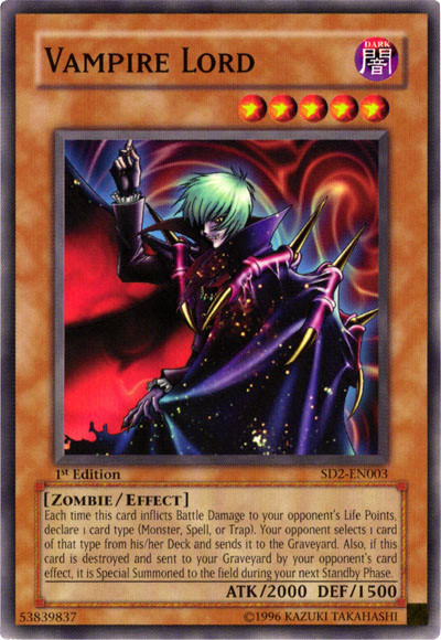 Vampire Lord [SD2-EN003] Common | Galactic Gamez