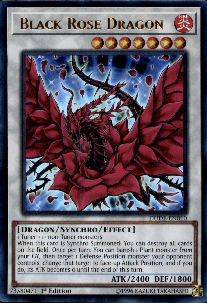 Black Rose Dragon [DUDE-EN010] Ultra Rare | Galactic Gamez