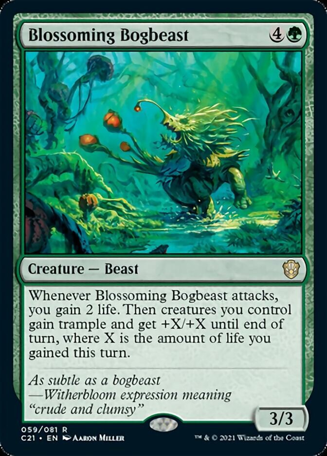 Blossoming Bogbeast [Commander 2021] | Galactic Gamez