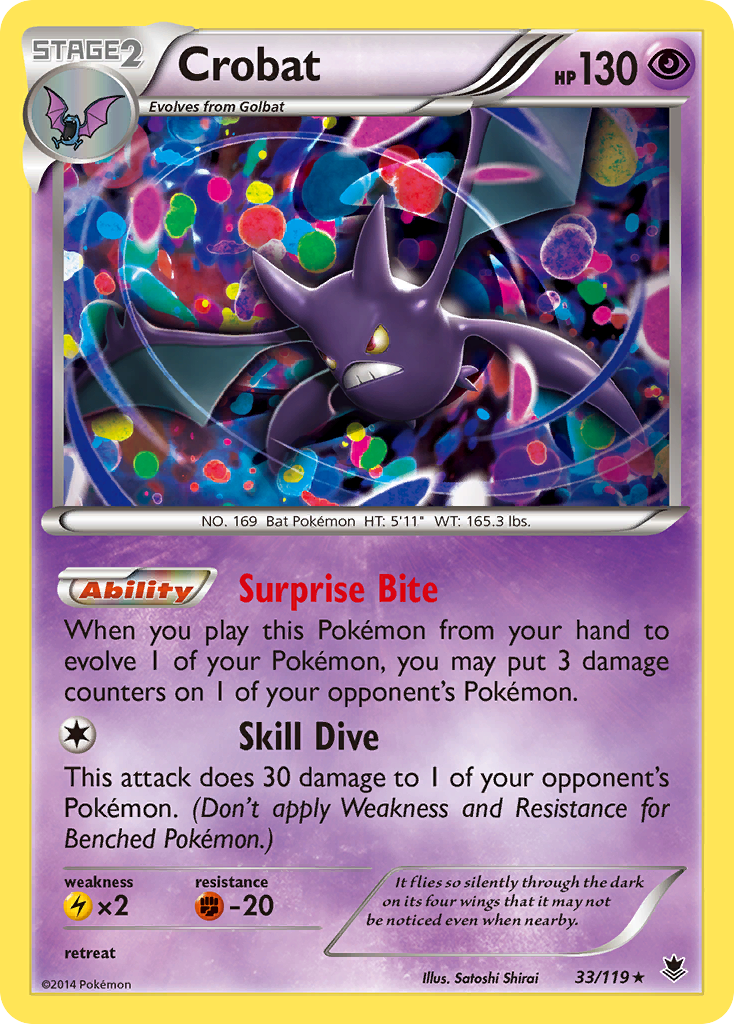 Crobat (33/119) [XY: Phantom Forces] | Galactic Gamez