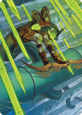 Bamboo Grove Archer Art Card [Kamigawa: Neon Dynasty Art Series] | Galactic Gamez