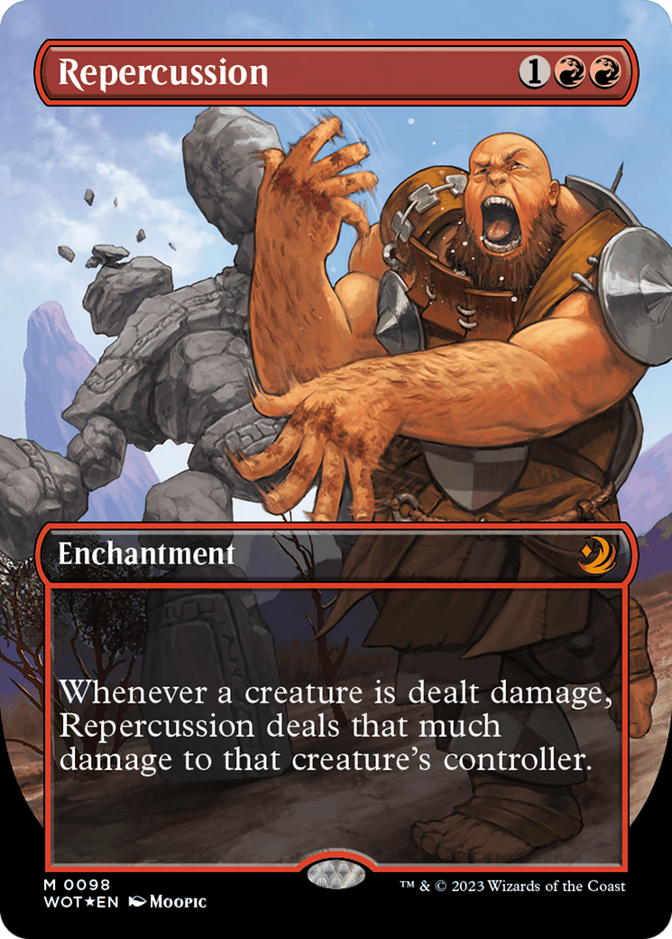 Repercussion (Anime Borderless) (Confetti Foil) [Wilds of Eldraine: Enchanting Tales] | Galactic Gamez