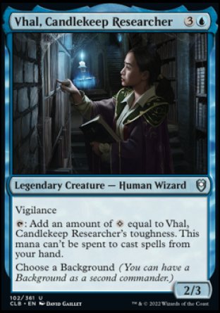 Vhal, Candlekeep Researcher [Commander Legends: Battle for Baldur's Gate] | Galactic Gamez