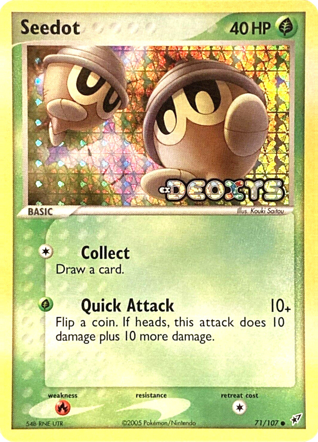 Seedot (71/107) (Stamped) [EX: Deoxys] | Galactic Gamez
