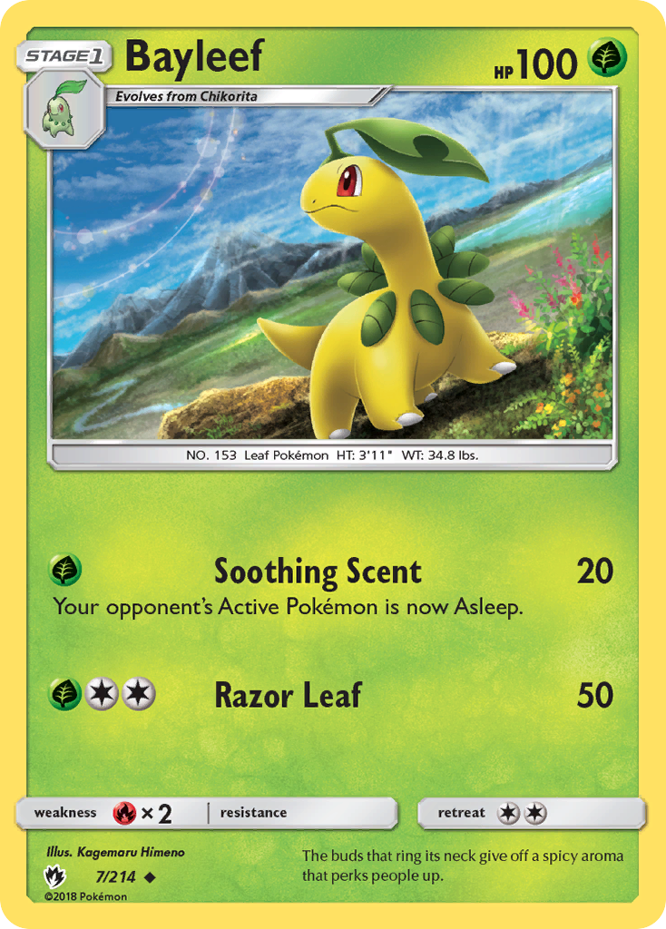 Bayleef (7/214) [Sun & Moon: Lost Thunder] | Galactic Gamez