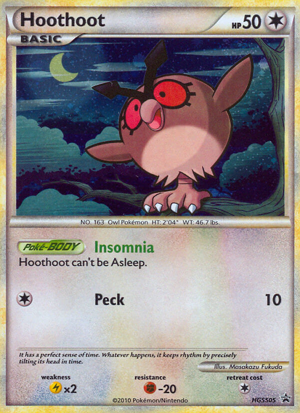 Hoothoot (HGSS05) [HeartGold & SoulSilver: Black Star Promos] | Galactic Gamez