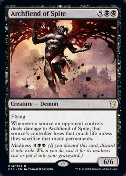 Archfiend of Spite [Commander 2019] | Galactic Gamez