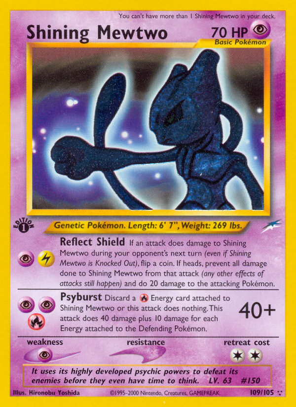 Shining Mewtwo (109/105) [Neo Destiny 1st Edition] | Galactic Gamez