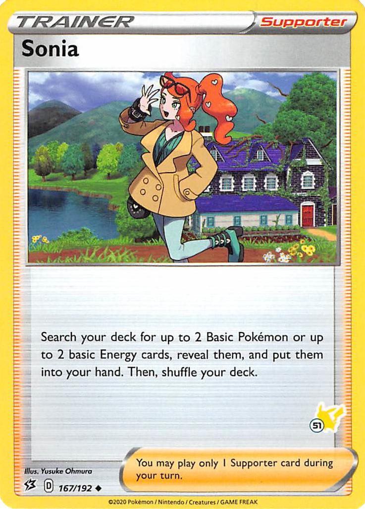 Sonia (167/192) (Pikachu Stamp #51) [Battle Academy 2022] | Galactic Gamez