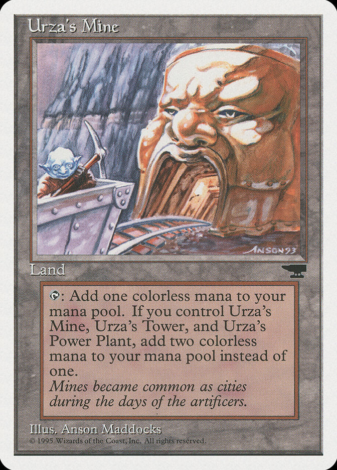 Urza's Mine (Mine Cart Entering Mouth) [Chronicles] | Galactic Gamez