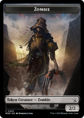 Warrior // Zombie Double-Sided Token [March of the Machine Tokens] | Galactic Gamez