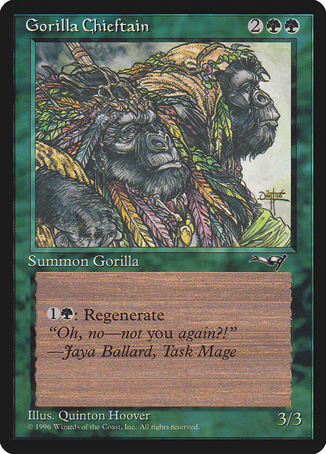 Gorilla Chieftain (Two Gorilla Art) [Alliances] | Galactic Gamez
