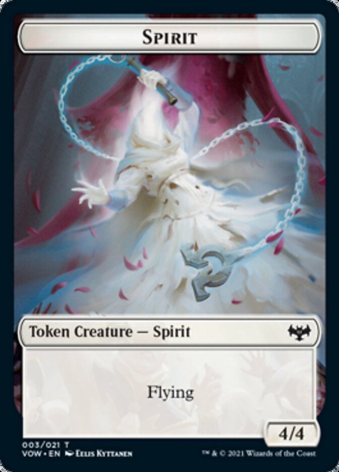 Spirit Token (003) [Innistrad: Crimson Vow Tokens] | Galactic Gamez