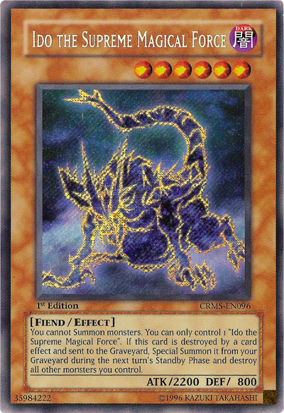 Ido the Supreme Magical Force [CRMS-EN096] Secret Rare | Galactic Gamez