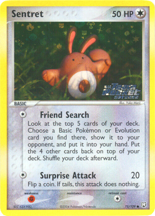 Sentret (75/109) (Stamped) [EX: Team Rocket Returns] | Galactic Gamez