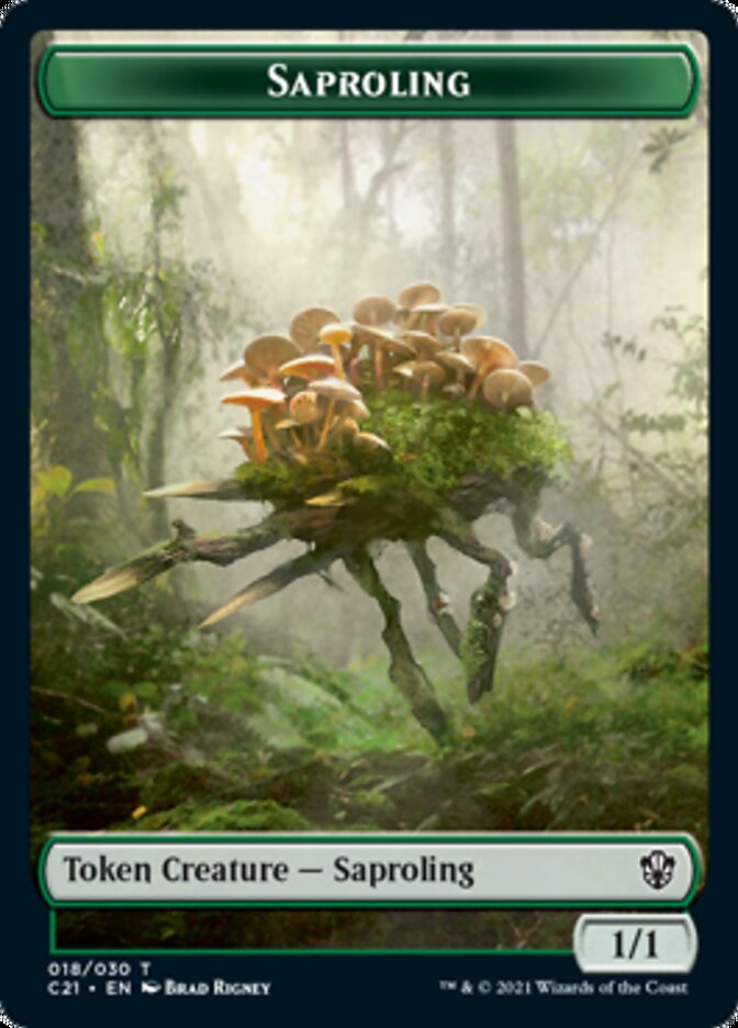 Food // Saproling Token [Commander 2021 Tokens] | Galactic Gamez