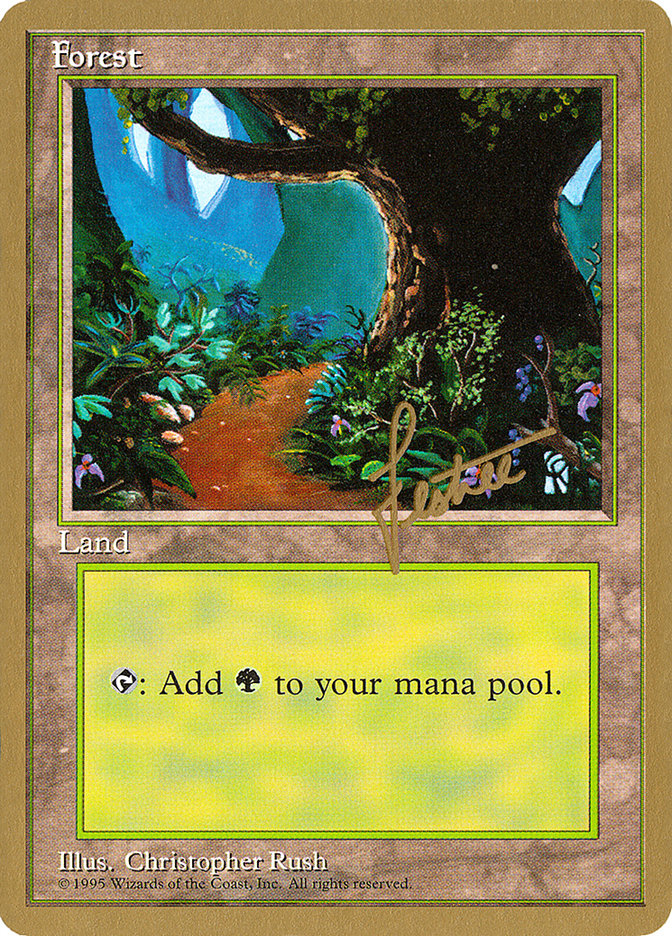 Forest (bl376) (Bertrand Lestree) [Pro Tour Collector Set] | Galactic Gamez