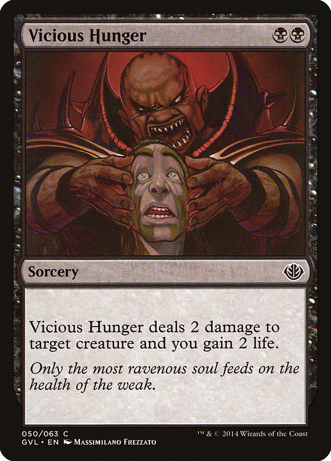 Vicious Hunger (Garruk vs. Liliana) [Duel Decks Anthology] | Galactic Gamez