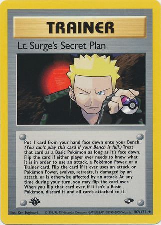 Lt. Surge's Secret Plan (107/132) [Gym Challenge 1st Edition] | Galactic Gamez