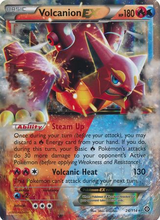 Volcanion EX (26/114) (Jumbo Card) [XY: Steam Siege] | Galactic Gamez