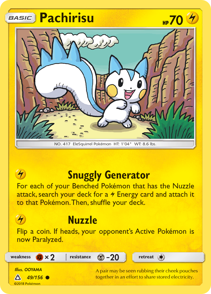 Pachirisu (49/156) [Sun & Moon: Ultra Prism] | Galactic Gamez