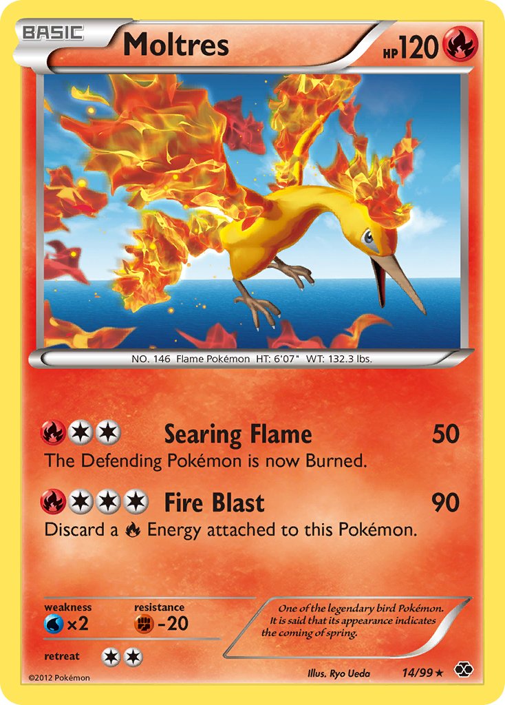 Moltres (14/99) (Blister Exclusive) [Black & White: Next Destinies] | Galactic Gamez