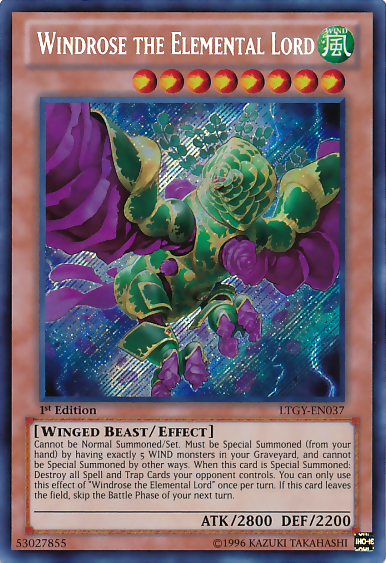 Windrose the Elemental Lord [LTGY-EN037] Secret Rare | Galactic Gamez