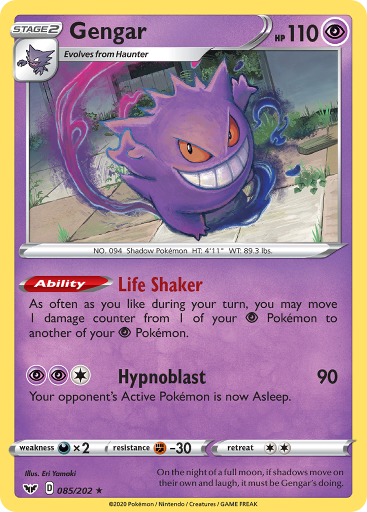 Gengar (085/202) [Sword & Shield: Base Set] | Galactic Gamez